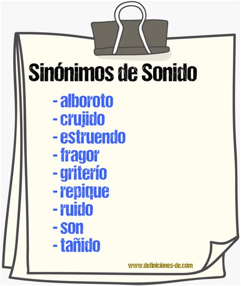 sinonimo de son|sinónimos de sonido.